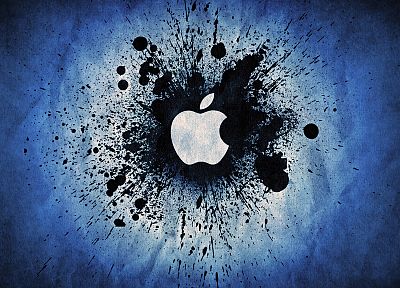 Эппл (Apple), гранж, логотипы - случайные обои для рабочего стола