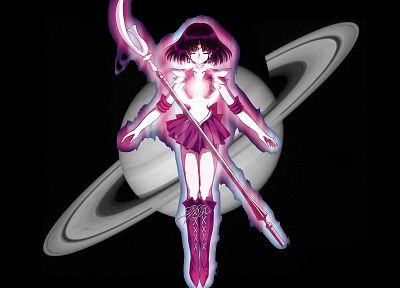 короткие волосы, простой фон, морская форма, Сейлор Сатурн, Bishoujo Senshi Sailor Moon - случайные обои для рабочего стола