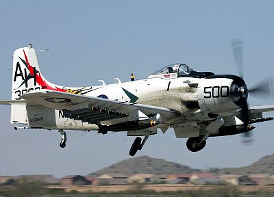 самолет, военный, Warbird, - 1 Skyraider, СПАД, бойцы - оригинальные обои рабочего стола