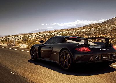 автомобили, дороги, Porsche Carrera GT - случайные обои для рабочего стола