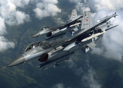 самолет, самолеты, транспортные средства, F- 16 Fighting Falcon, Вооруженные силы Турции - обои на рабочий стол