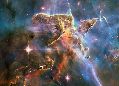космическое пространство, звезды, туманности, туманность Киля - обои на рабочий стол