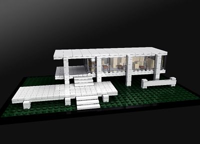 Фарнсворт дом, Мис ван дер Роэ, Лего - обои на рабочий стол