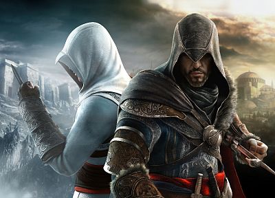 видеоигры, Альтаир ибн Ла Ахад, Эцио, Assassins Creed Revelations - похожие обои для рабочего стола