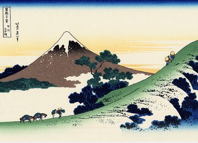 Кацусика Хокусай, Тридцать шесть видов горы Фудзи - обои на рабочий стол