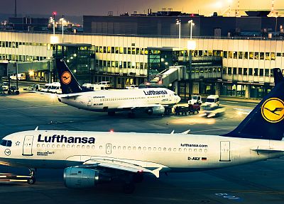 аэропортов, Lufthansa - случайные обои для рабочего стола