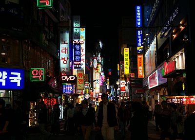 улицы, Корея - случайные обои для рабочего стола