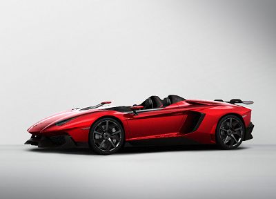 красный цвет, автомобили, Ламборгини, концепт-арт, транспортные средства, кабриолет, Lamborghini Aventador, красные автомобили, белый фон, кабриолет, Lamborghini Aventador Jota, вид спереди угол - оригинальные обои рабочего стола