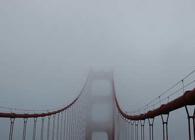 туман, мосты, Мост Золотые Ворота - копия обоев рабочего стола