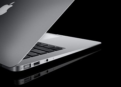 черный цвет, Эппл (Apple), Macbook, упрощенный - обои на рабочий стол