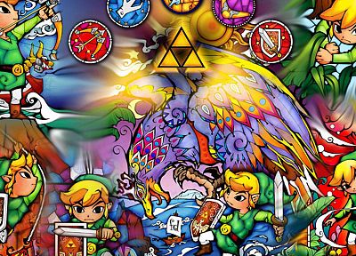 видеоигры, Линк, Triforce, Легенда о Zelda - обои на рабочий стол