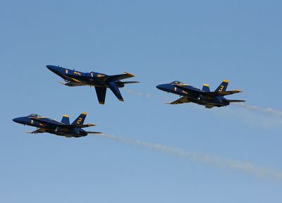 самолет, транспортные средства, голубые ангелы, F- 18 Hornet - случайные обои для рабочего стола