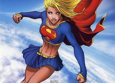 DC Comics, Supergirl, Майкл Тернер, героиня - случайные обои для рабочего стола