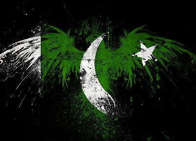 зеленый, флаги, Пакистан - случайные обои для рабочего стола