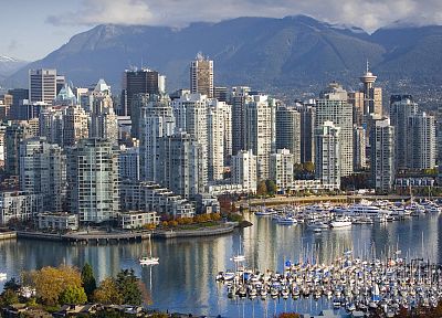 Канада, Ванкувер, Британская Колумбия, марина - обои на рабочий стол
