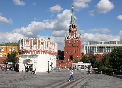 красный цвет, башня, Россия, Москва, квадраты - случайные обои для рабочего стола