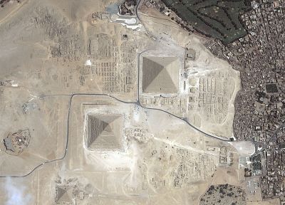 Египет, археология, пирамиды, аэрофотосъемка, Великая пирамида в Гизе - похожие обои для рабочего стола