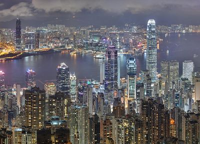 города, архитектура, здания, Гонконг - оригинальные обои рабочего стола
