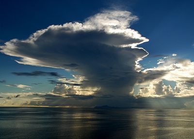 океан, облака, небо - обои на рабочий стол