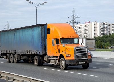 грузовики, дороги, транспортные средства - обои на рабочий стол