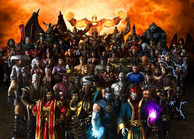 видеоигры, Mortal Kombat, персонажи, Raiden, конические шляпы, Mortal Kombat : Armageddon - оригинальные обои рабочего стола