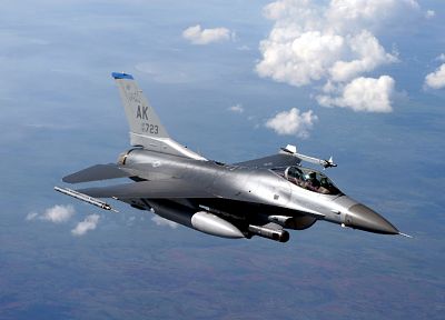 самолет, военный, транспортные средства, F- 16 Fighting Falcon - обои на рабочий стол