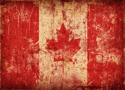 Канада, Канадский флаг - обои на рабочий стол