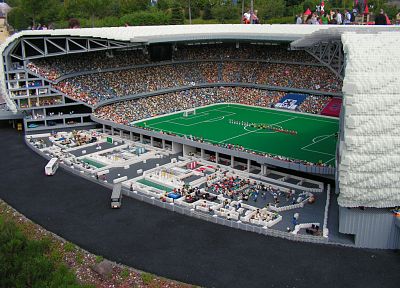стадион, Allianz Arena, Лего - обои на рабочий стол