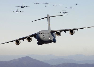 самолет, военный, самолеты, грузовых самолетов, C- 17 Globemaster - копия обоев рабочего стола