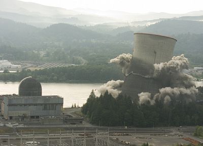 здания, атомные электростанции, снос - обои на рабочий стол