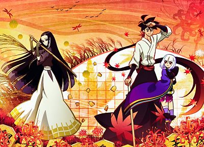 Katanagatari, Yasuri Shichika, Togame, аниме - копия обоев рабочего стола