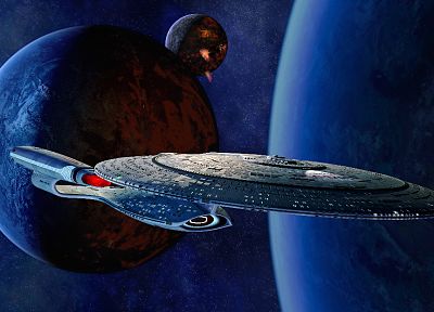 космическое пространство, звездный путь, USS Enterprise - копия обоев рабочего стола