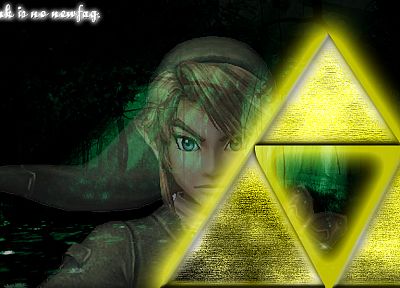 Линк, Triforce, Легенда о Zelda - обои на рабочий стол