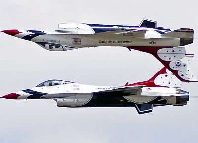 самолет, F- 16 Fighting Falcon, ВВС, Предвестники бури ( эскадра ), бойцы, истребители - оригинальные обои рабочего стола