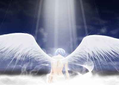 ангелы, крылья, Ayanami Rei, Neon Genesis Evangelion (Евангелион) - обои на рабочий стол