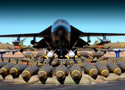 самолет, военный, бомбардировщик, F - 111 Aardvark - случайные обои для рабочего стола