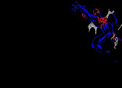 Человек-паук, темный фон - оригинальные обои рабочего стола