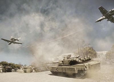 видеоигры, поле боя, танки, А-10 Thunderbolt II - похожие обои для рабочего стола