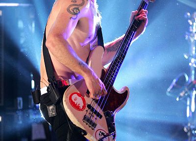 музыка, бас-гитары, Red Hot Chili Peppers, блоха, концерт, J - Bass - оригинальные обои рабочего стола