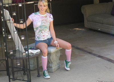 блондинки, девушки, Lexi Belle, порнозвезды, носки - похожие обои для рабочего стола