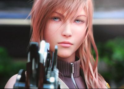Final Fantasy, видеоигры, Final Fantasy XIII, девушки с оружием, Клэр Farron - обои на рабочий стол