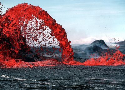природа, вулканы, лава - обои на рабочий стол