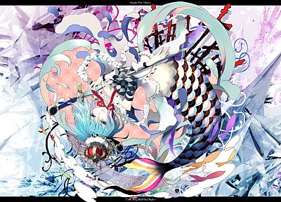синие волосы, Mahou Shoujo Мадока Magica, Мики Саяка, коронки, аниме, аниме девушки - похожие обои для рабочего стола