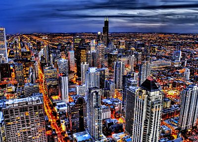 города, горизонты, Чикаго - обои на рабочий стол