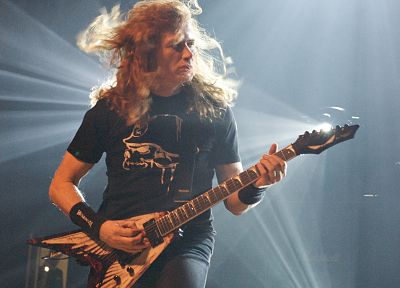 Megadeth, Дэйв Мастейн, электрогитары - обои на рабочий стол
