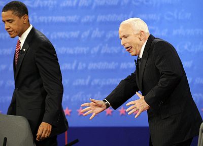 костюм, Derp, выборы, Барак Обама, Джон Маккейн, Президенты США, обсуждение - обои на рабочий стол