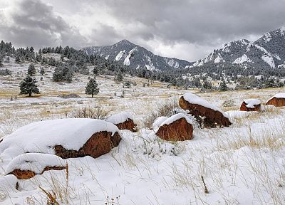 горы, пейзажи, снег, Колорадо - случайные обои для рабочего стола