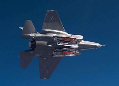 самолет, F - 35 Lightning II, молния - оригинальные обои рабочего стола