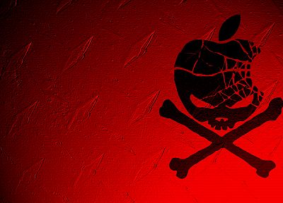 красный цвет, Эппл (Apple), пираты - копия обоев рабочего стола