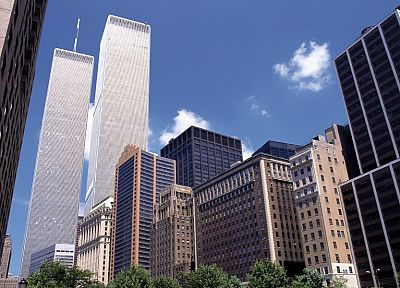 города, Всемирный торговый центр, Нью-Йорк - обои на рабочий стол